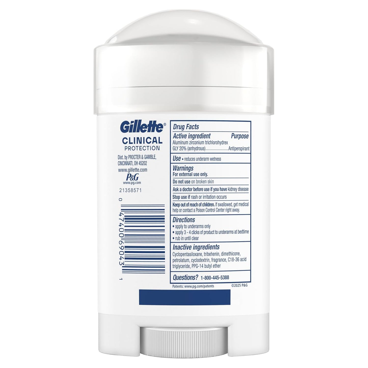 Gillette Clinical Deodorant & Antiperspirant – Prescription Strength for Stress-Free Underarm Comfort