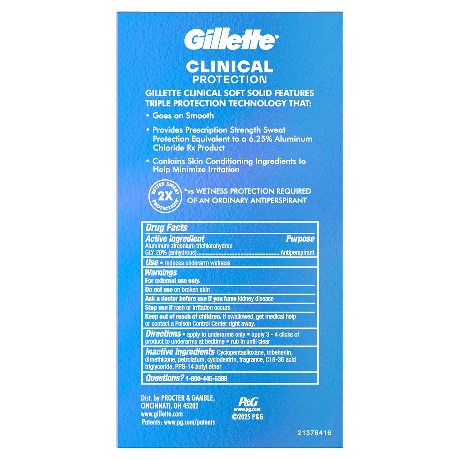 Gillette Clinical Deodorant & Antiperspirant – Prescription Strength for Stress-Free Underarm Comfort