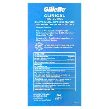 Gillette Clinical Deodorant & Antiperspirant – Prescription Strength for Stress-Free Underarm Comfort