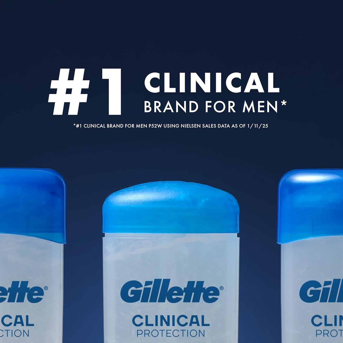 Gillette Clinical Men's Deodorant – Clinical-Strength Sweat Control for Mindful Morning Routines