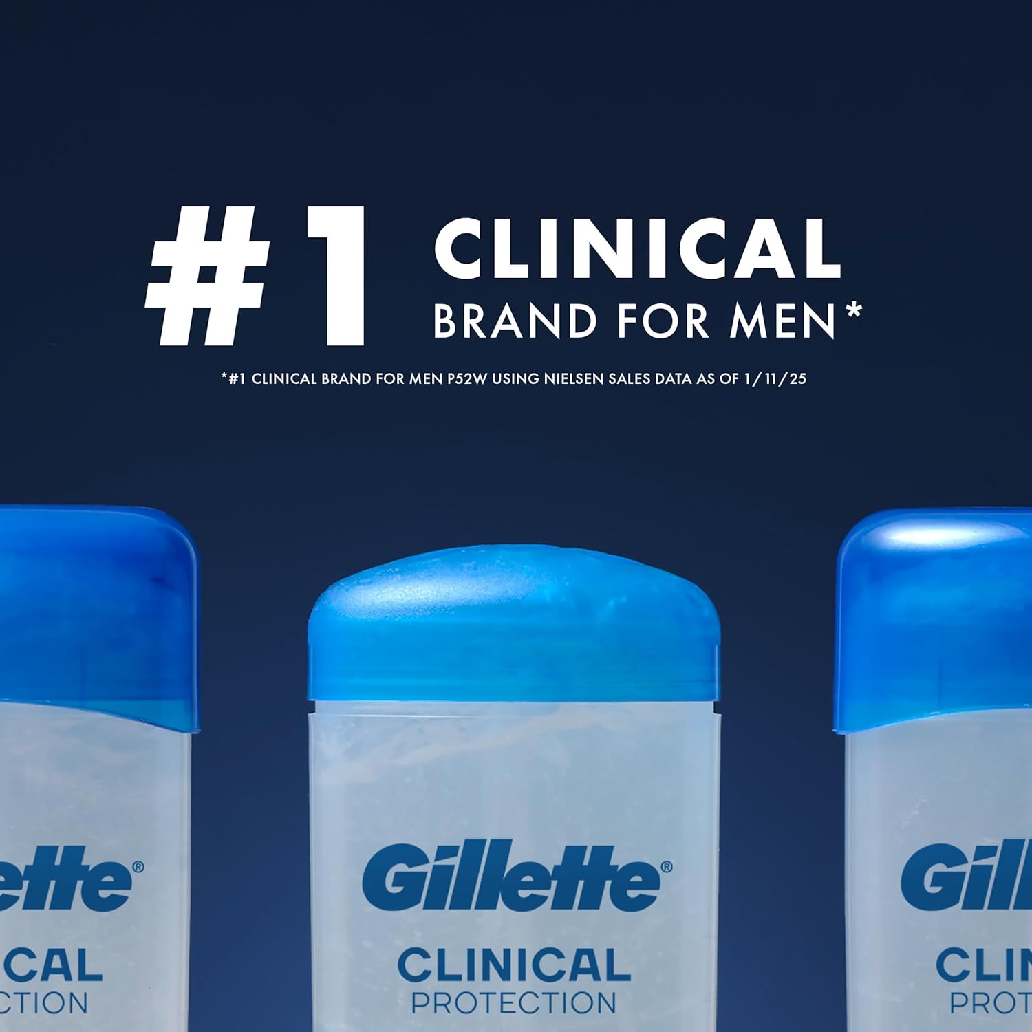 Gillette Clinical Men's Deodorant – Clinical-Strength Sweat Control for Mindful Morning Routines