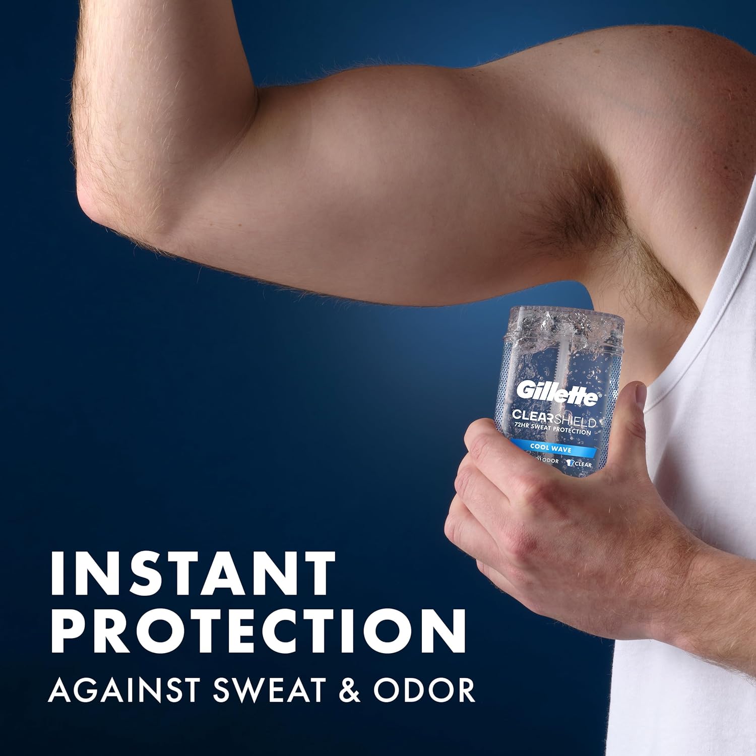 Gillette Deodorant for Men, Wellness-Focused 72hr Sweat Protection – Cool Wave Scent for Calm Mornings