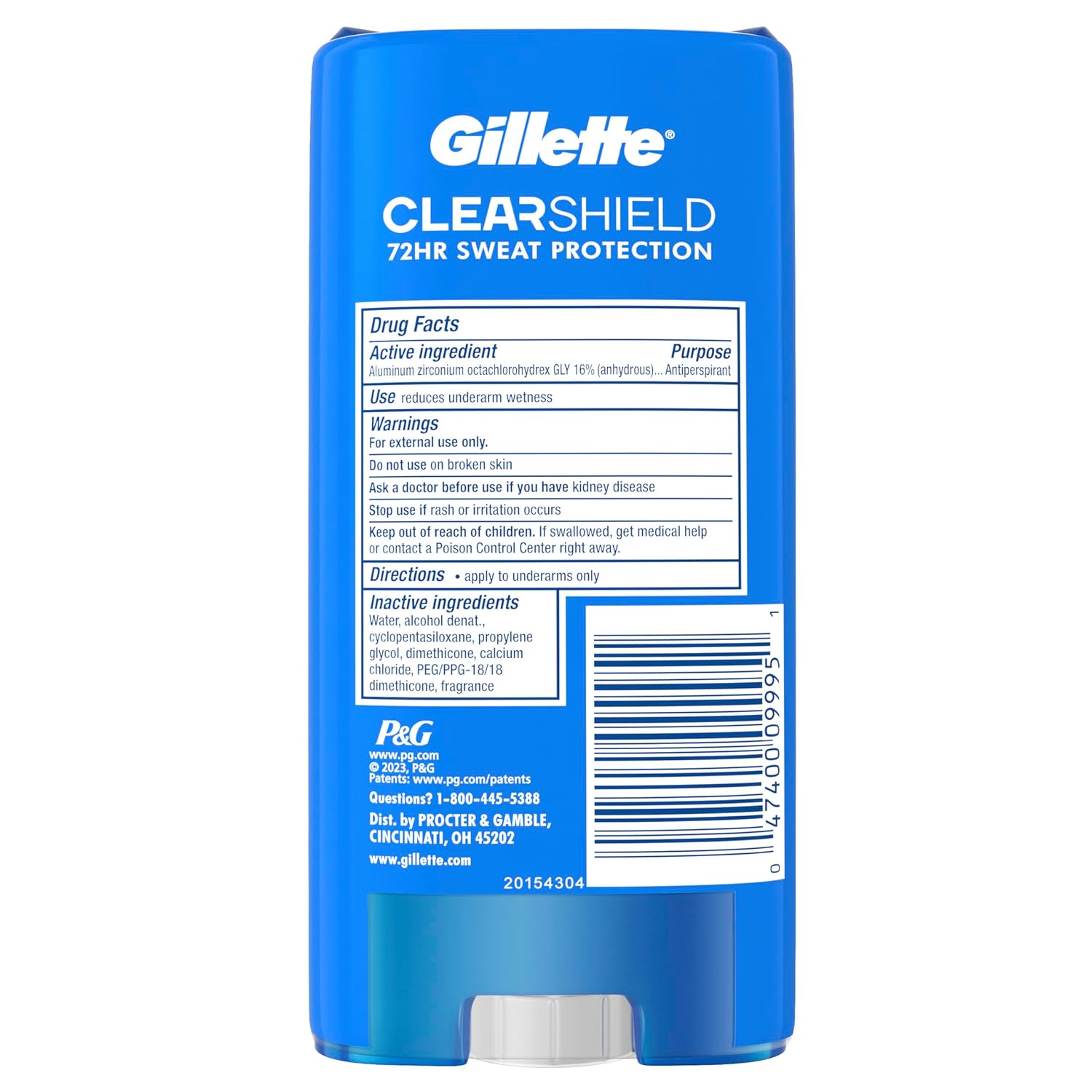 Gillette Deodorant for Men, Wellness-Focused 72hr Sweat Protection – Cool Wave Scent for Calm Mornings