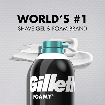 Gillette Foamy Sensitive Skin Cream – Calming Post-Shave Care for Men's Personal Wellness Routine