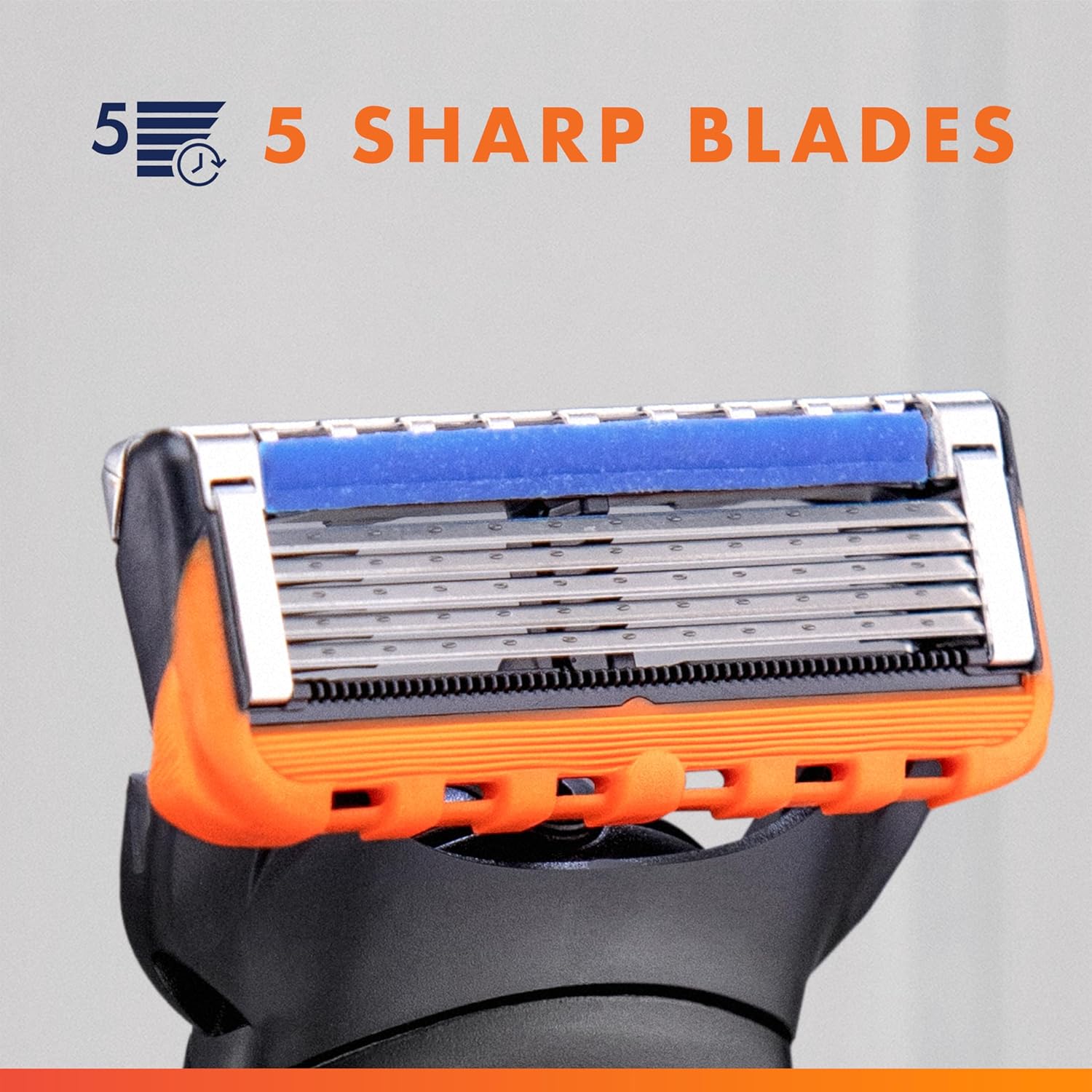 Gillette Fusion5 Power Blade Cartridges – Gentle Men's Grooming for Irritation-Free Mornings