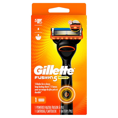 Gillette Fusion5 Power Razor for Men – Travel-Ready Battery Shaver for Hotel and Gym Bag Use