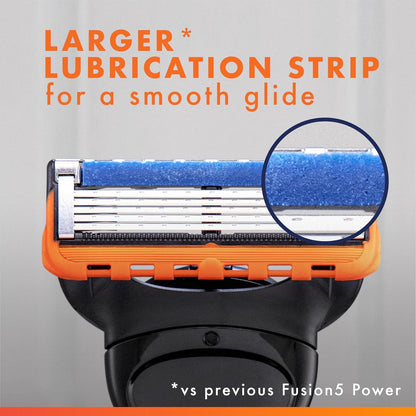 Gillette Fusion5 Power Razor for Men – Travel-Ready Battery Shaver for Hotel and Gym Bag Use