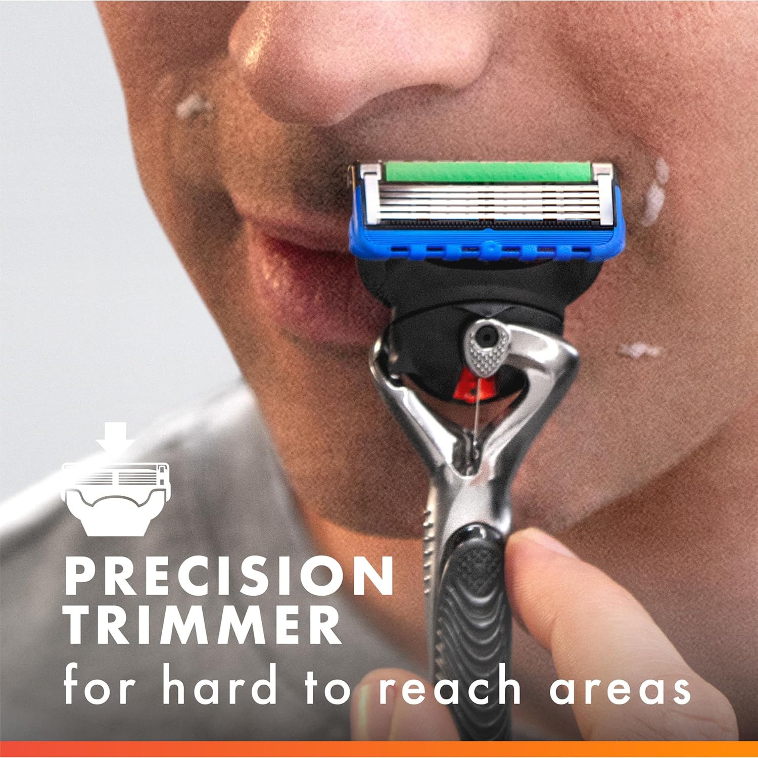 Gillette Fusion5 ProGlide Men's 5-Blade Razor Blade Refills with Precision Trimmer – Thoughtful Holiday Gift for Dad and Husbands, 10 Count