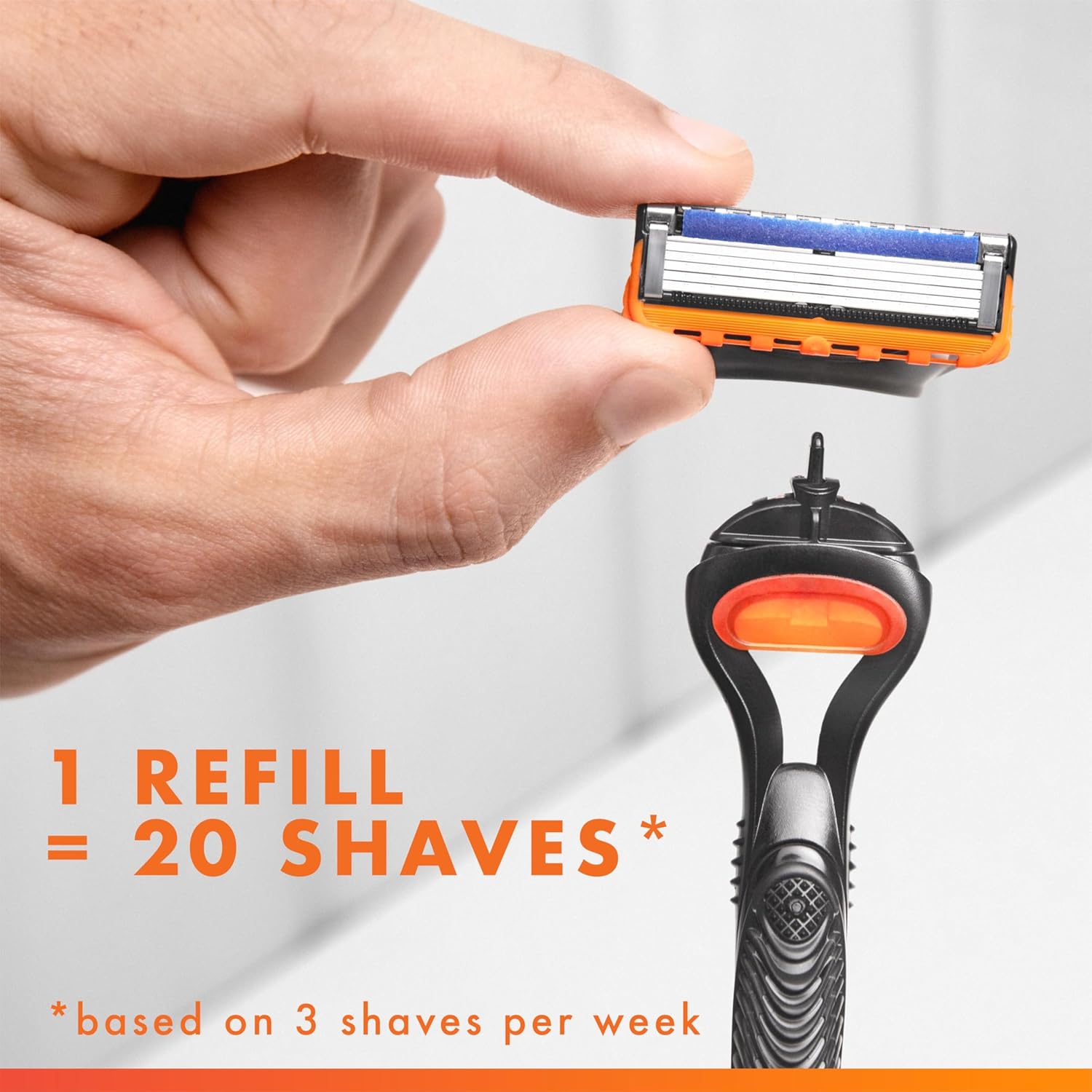 Gillette Fusion5 Razor for Men – Birthday Gift for Dad or Husband, 5-Blade Manual Shave Kit