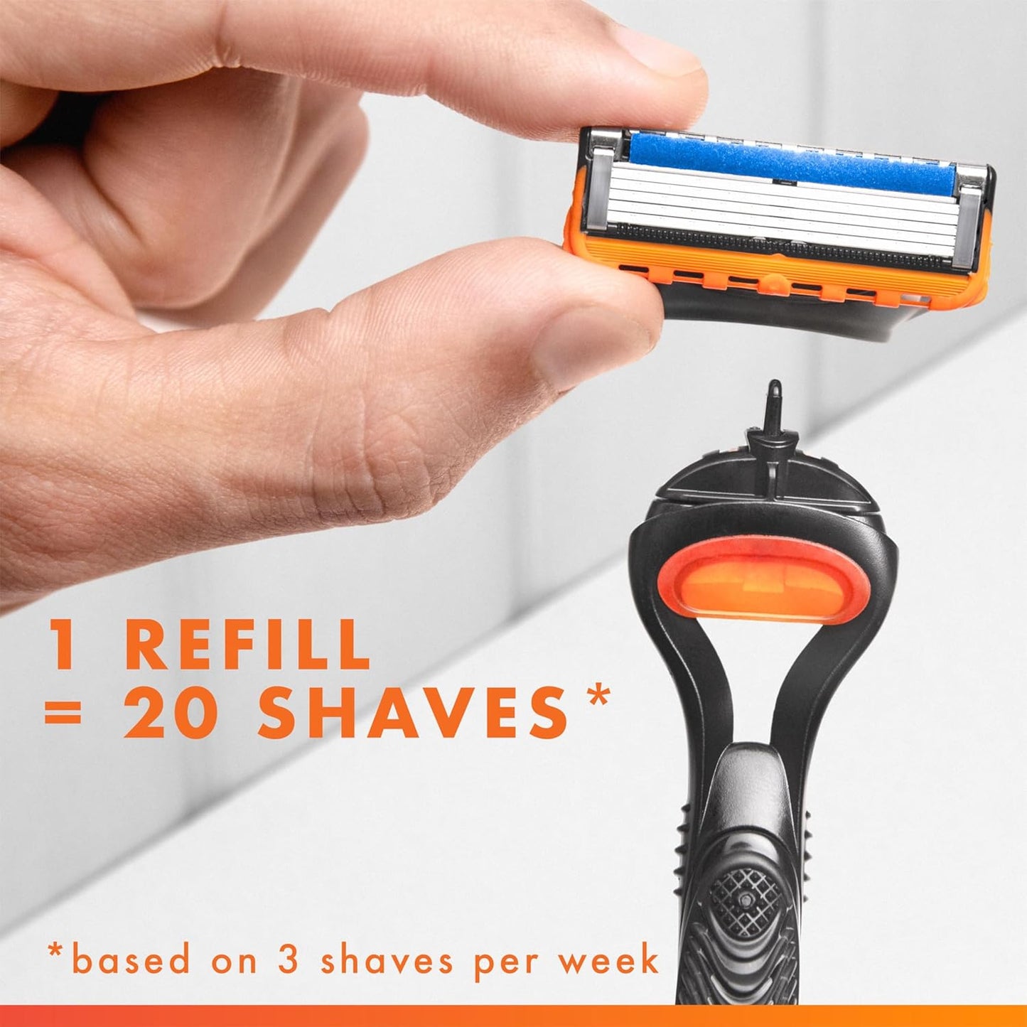 Gillette Fusion5 Shaving System – Anti-Friction Blades for a Soothing Morning Routine