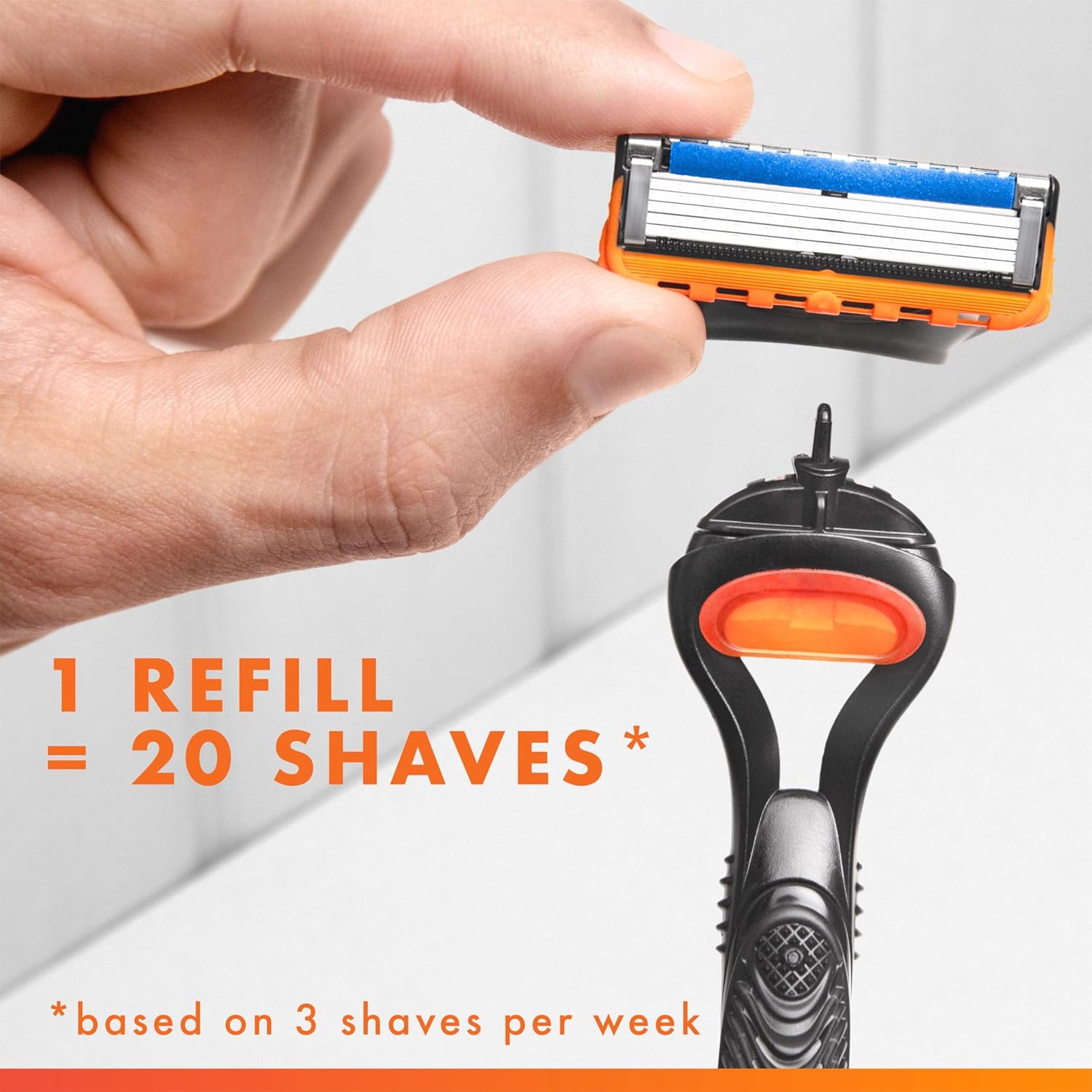 Gillette Fusion5 Shaving System – Anti-Friction Blades for a Soothing Morning Routine