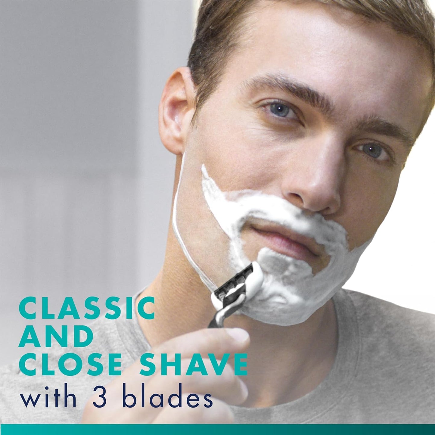 Gillette Mach3 Razor Blades for Men – Stocking Stuffer Grooming Gift, 10-Count Cartridge Refills