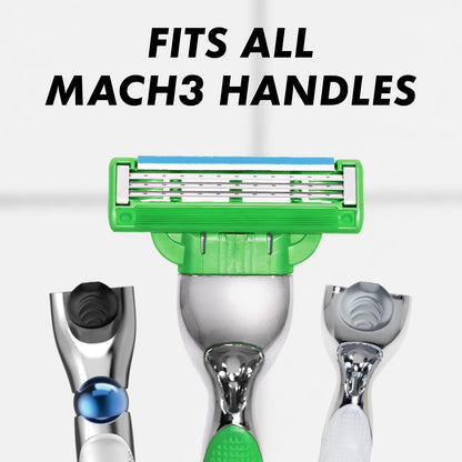 Gillette Mach3 Sensitive Cartridges 20 Pack – Soothing Post-Shave Routine for Irritation-Prone Skin, Master Bathroom