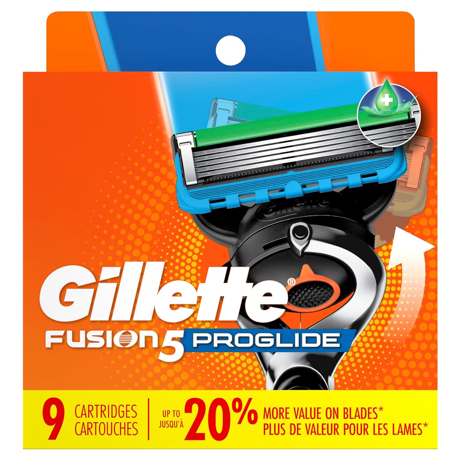 Gillette ProGlide Precision Shaving Blades – 9-Count Refill Pack for a Calm, Irritation-Free Morning Routine