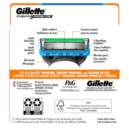 Gillette ProGlide Precision Shaving Blades – 9-Count Refill Pack for a Calm, Irritation-Free Morning Routine