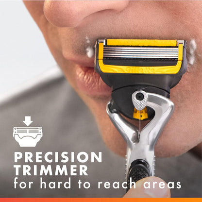 Gillette ProGlide Shield Men's Razor – Elevated Shaving with Microfins & Precision Trimmer