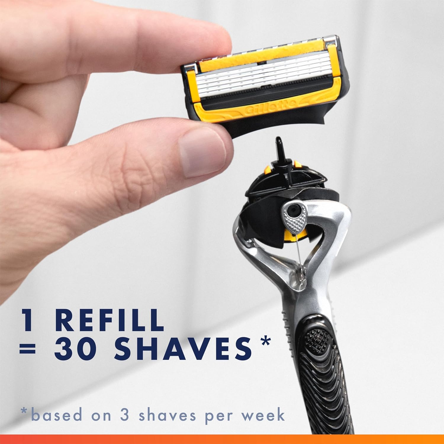 Gillette ProGlide Shield Men's Razor – Elevated Shaving with Microfins & Precision Trimmer