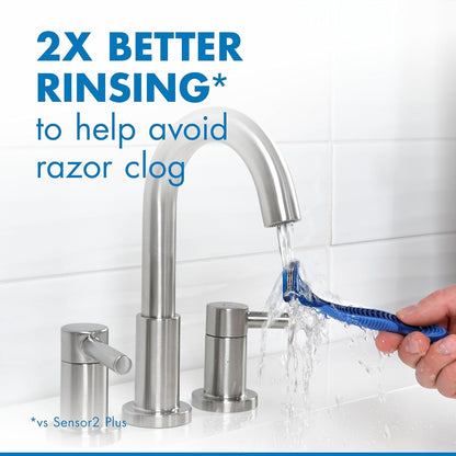 Gillette Sensor3 Comfort Disposable Razors – Clean Design Everyday Shave for the Clutter-Free Bathroom