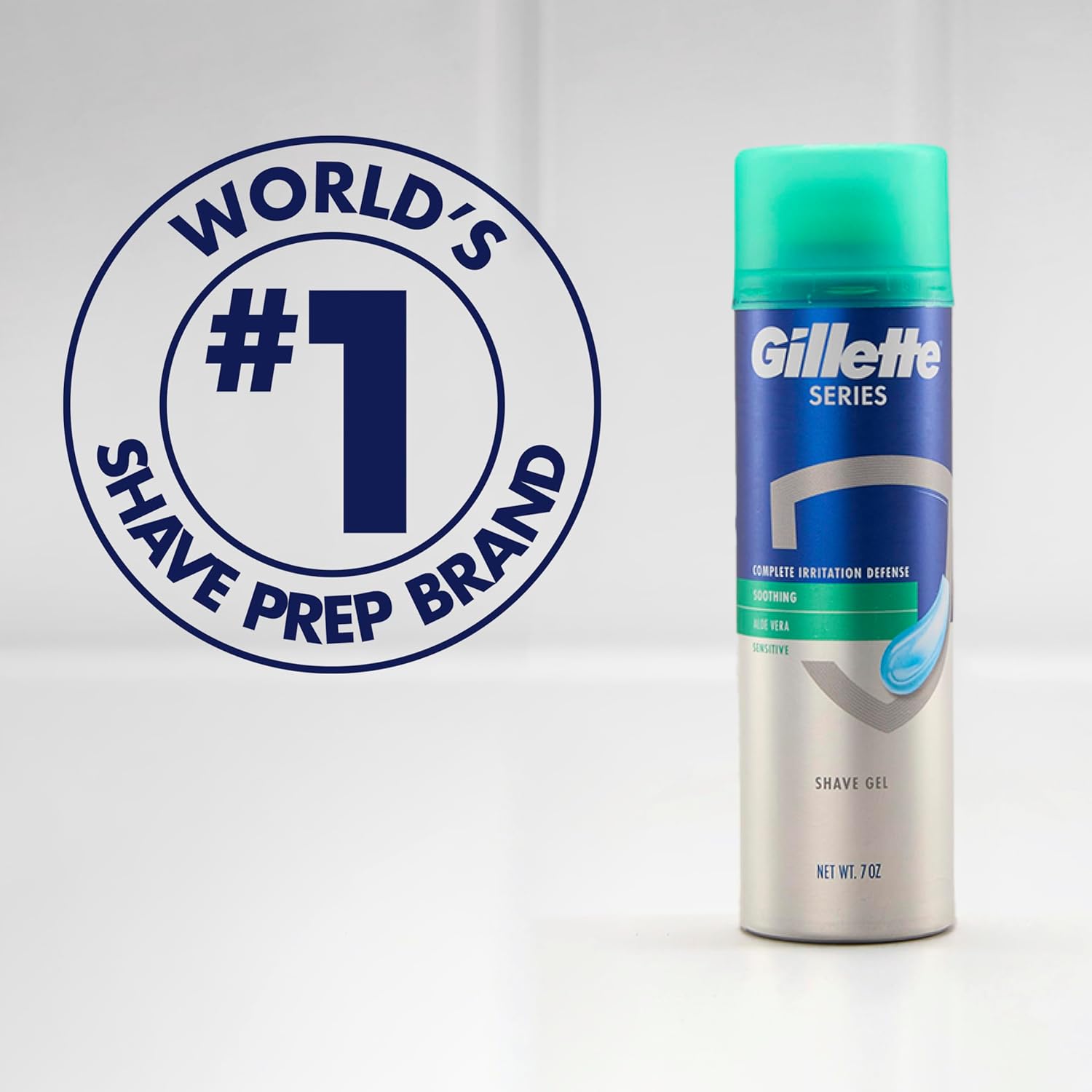 Gillette Series 3X Action Shave Gel – Cooling Sensitive Skin Care for Mindful Morning Routines