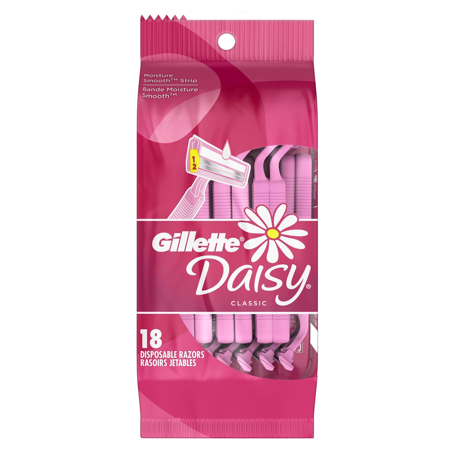 Gillette Venus Simple Shavers – 36-Pack Essentials, Minimal Design Maximum Control