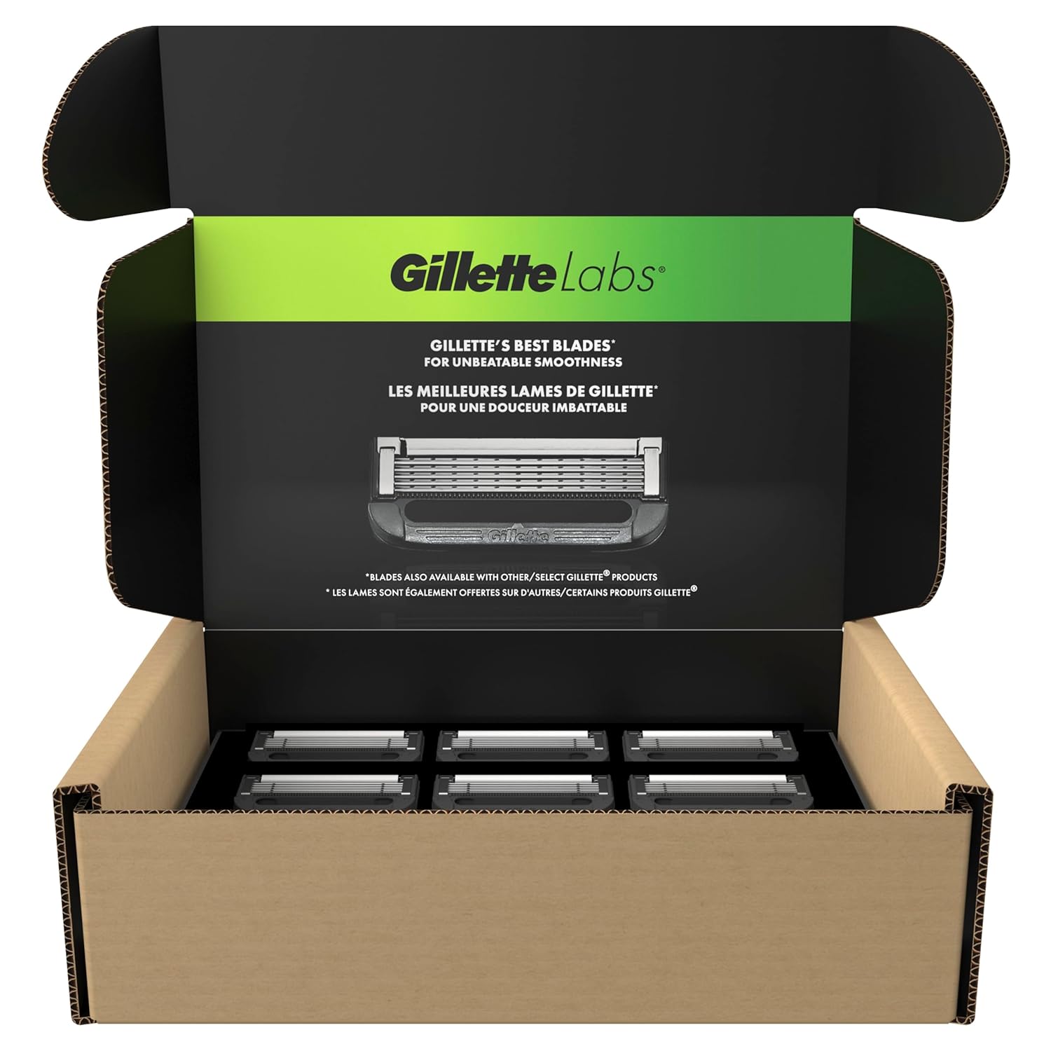 GilletteLabs Razor Blade Cartridges – Gentle, Irritation-Free Shave for Your Morning Wellness Practice