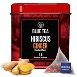 BLUE TEA Hibiscus Loose Leaf – Vitamin C Skin Glow Ritual for Evening Self-Care Wind-Down