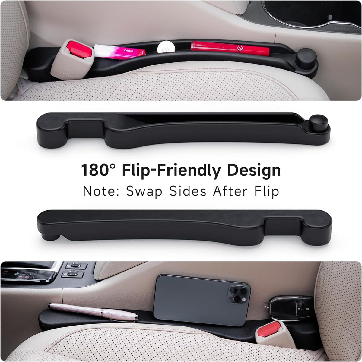 Givifive Car Gap Filler – Sleek Double-Sided Foam Insert in 8 Colors for an Uncluttered Look