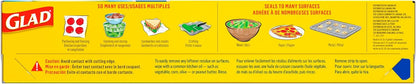 Glad Press'N Seal Plastic Wrap – Family-Safe Leftover Storage for Busy Parents, BPA-Free Film for Kid Meal Portioning