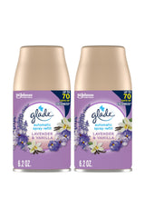 Glade Automatic Spray Refill – Lavender Vanilla with Jasmine and Essential Oils 2 Pack for Yoga Room and Meditation Space