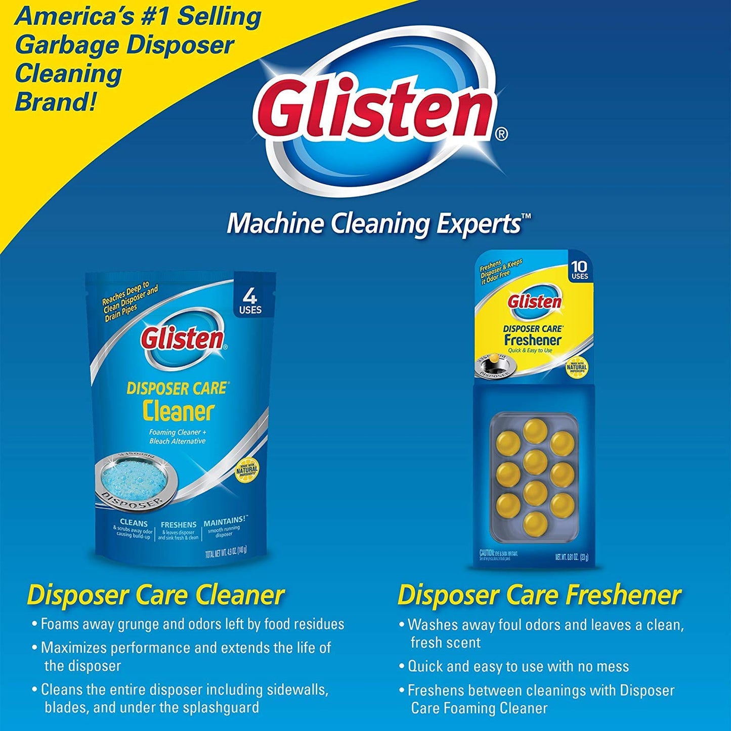 Glisten Garbage Disposal Foam – Keep Your Designer Kitchen Smelling as Good as It Looks