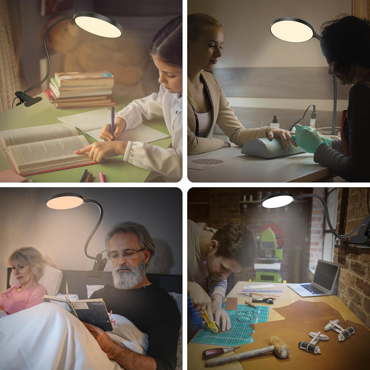 Glocusent Clip-On Reading Light with Remote – Thoughtful Birthday Gift for Book Lovers and Cozy Bedroom Ambiance