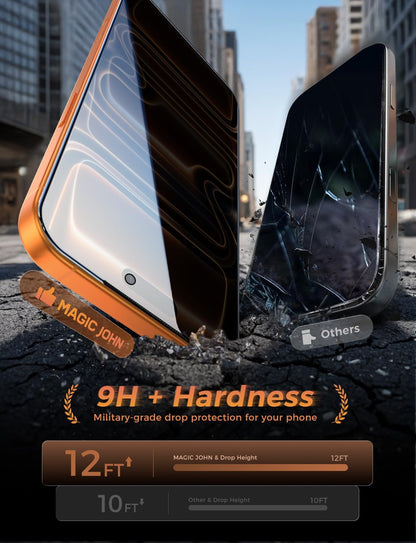 glossy finish with 10/10 clarity rating