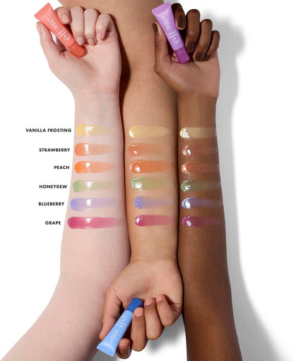 glossy finish with sheer, buildable pigment