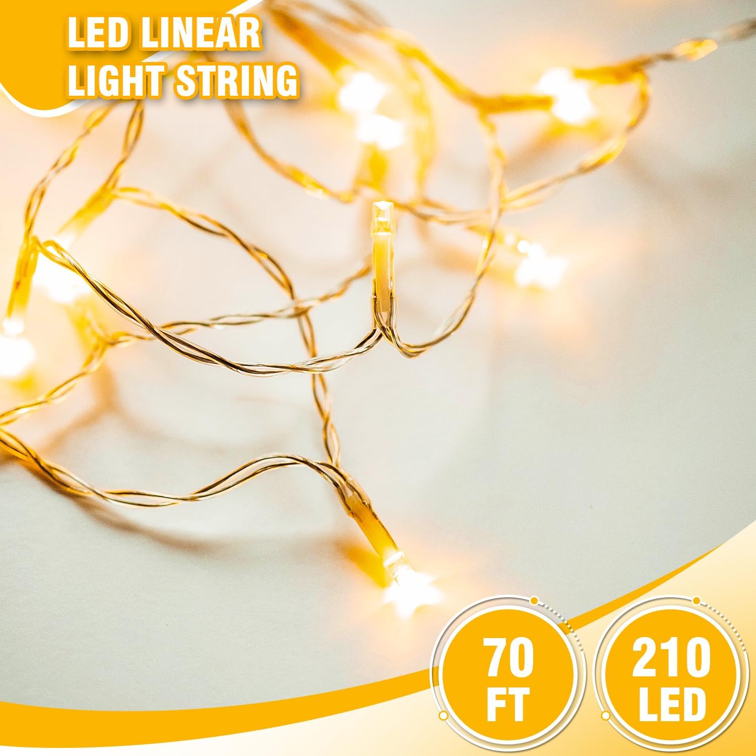 GlowNEST LED String Lights – Flameless, Cool-to-Touch Bedroom and Living Room Lighting for Safer Nights
