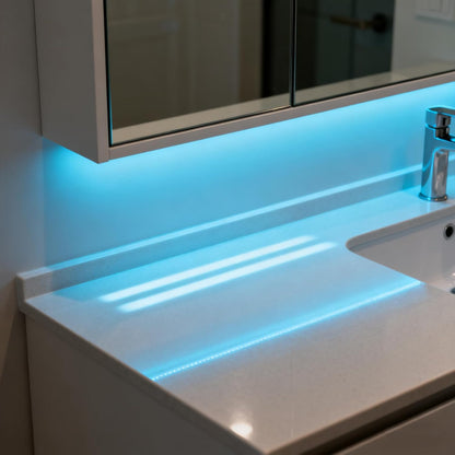 GlowVibe Battery LED Strip – Understated White Tone Accent Light for Clean Modern Interiors