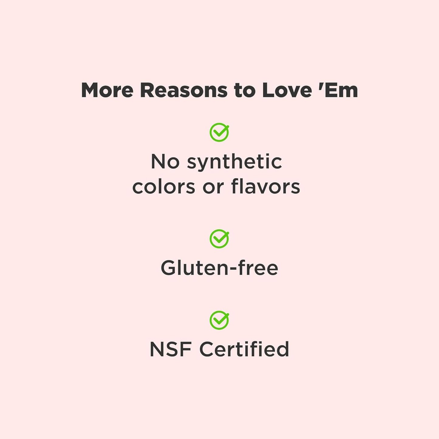 gluten-free formulation with no artificial colors or flavors