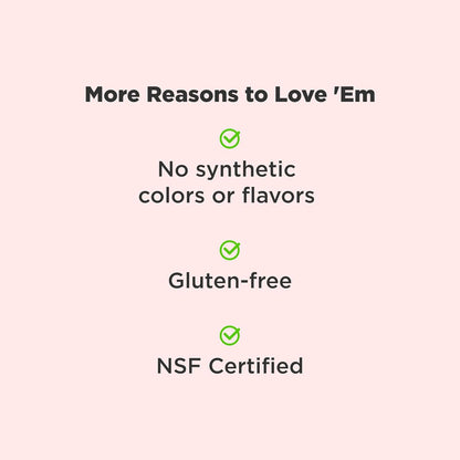 gluten-free formulation with no artificial colors or flavors