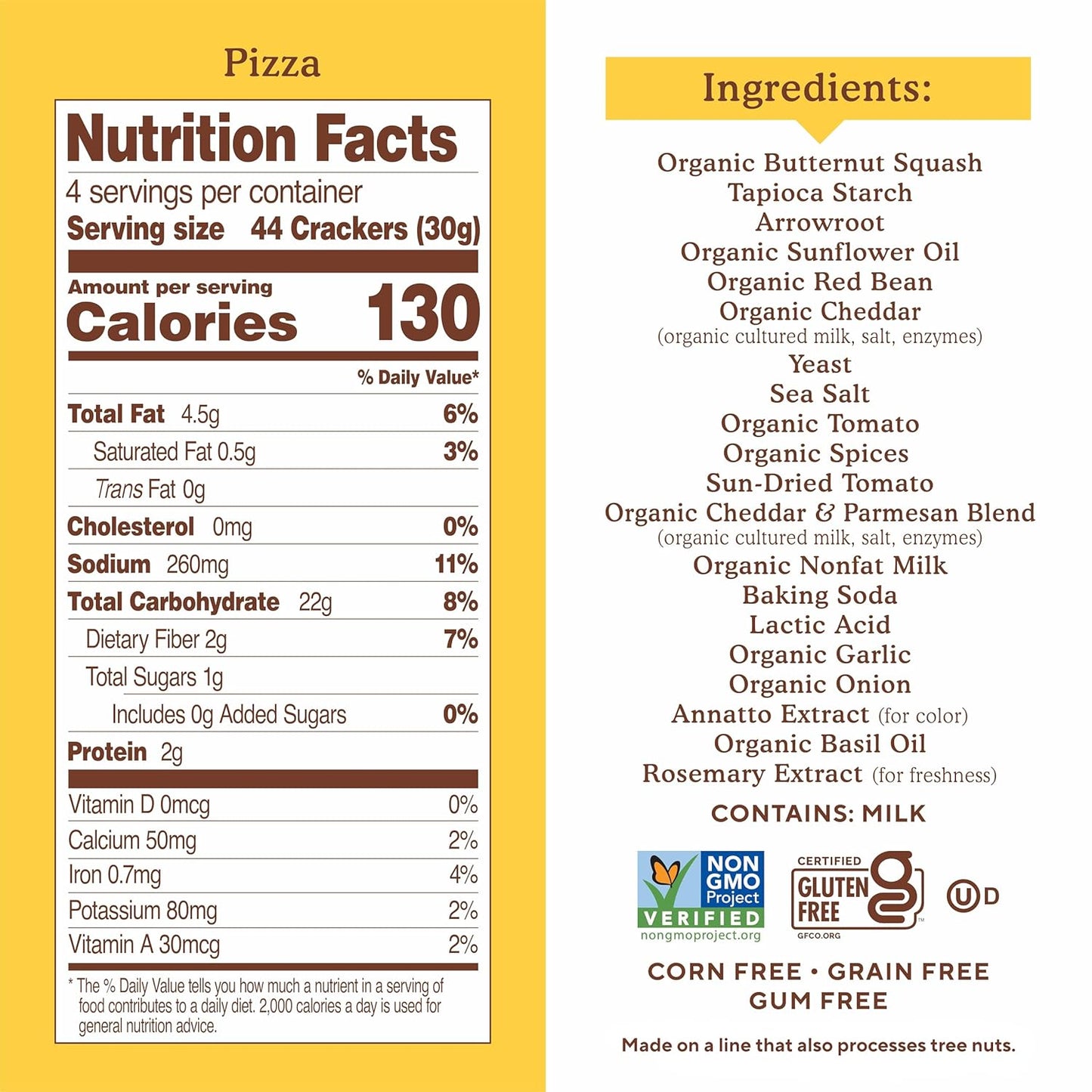 gluten-free, grain-free, corn-free, and non-gmo project verified certifications