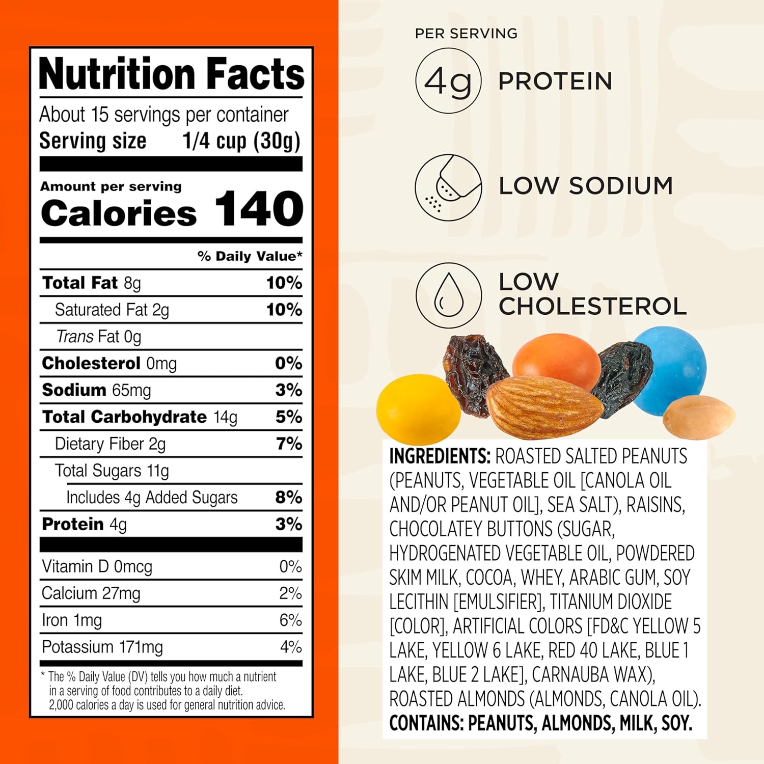 gluten-free, kosher certified, low sodium, and low cholesterol formulation