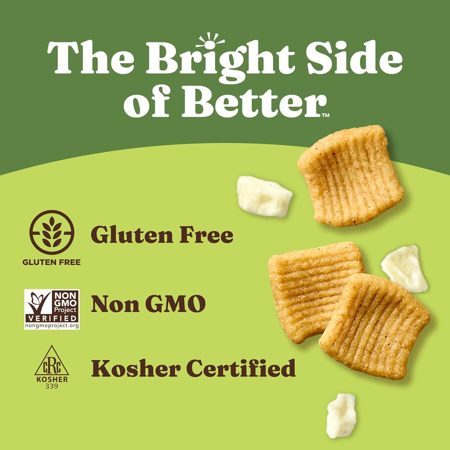gluten free, non-gmo project verified, and kosher certified