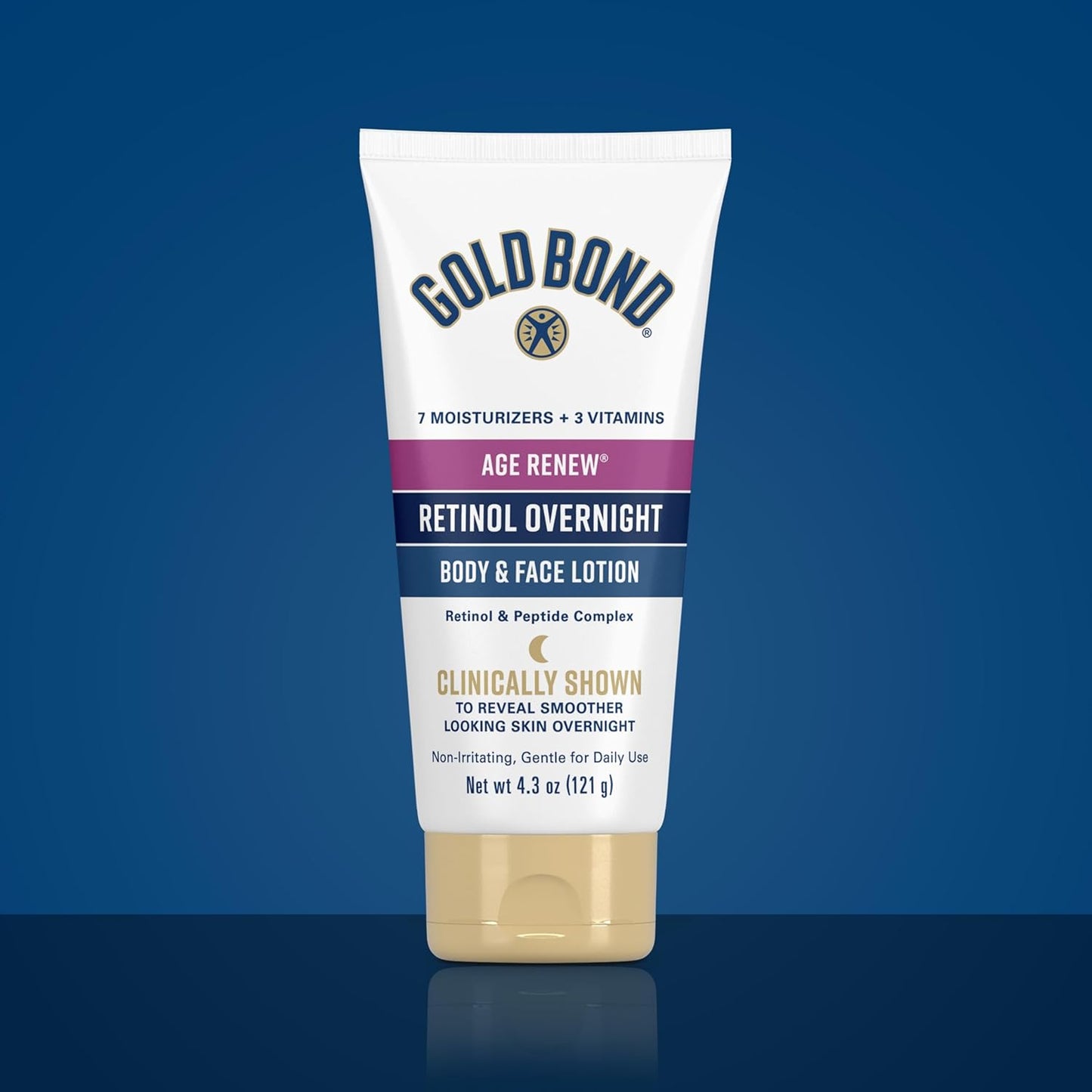 Gold Bond Age Renew Crepe Corrector and Retinol Overnight Lotion Duo – Premium Holiday Gift for Women Over 50