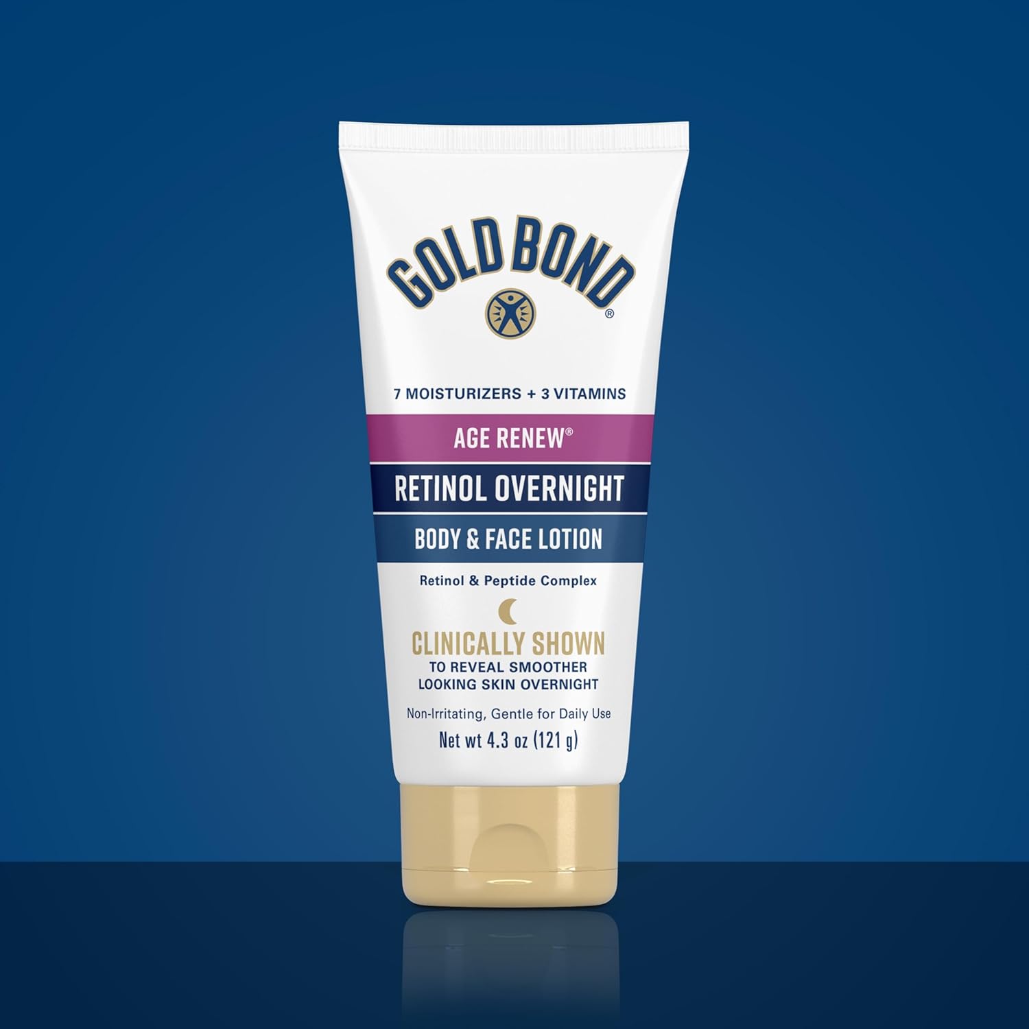 Gold Bond Age Renew Crepe Corrector and Retinol Overnight Lotion Duo – Premium Holiday Gift for Women Over 50