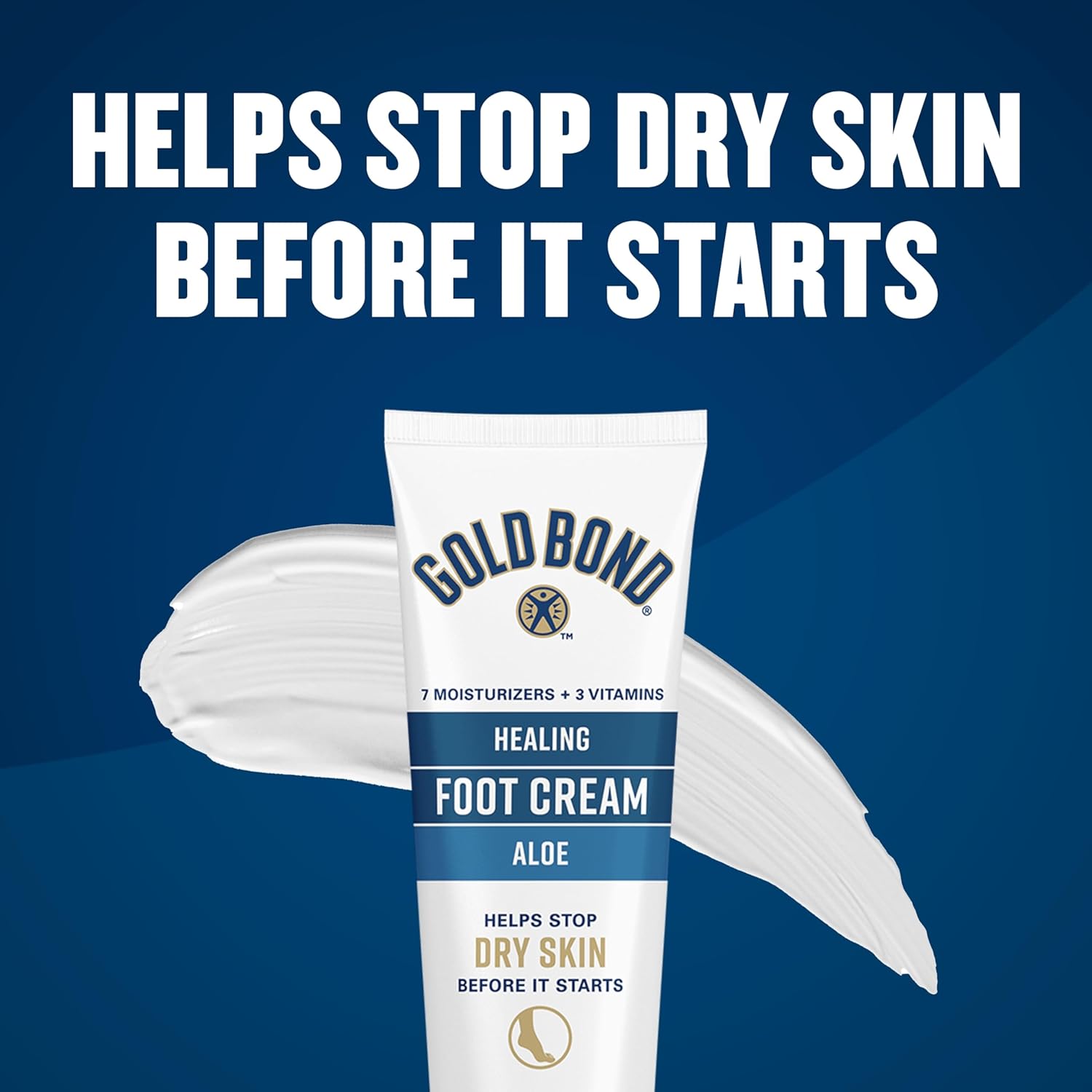 Gold Bond Healing Foot Cream – Linen Closet Essential for Shared Family Bathrooms, 4 oz