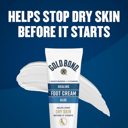 Gold Bond Healing Foot Cream – Linen Closet Essential for Shared Family Bathrooms, 4 oz