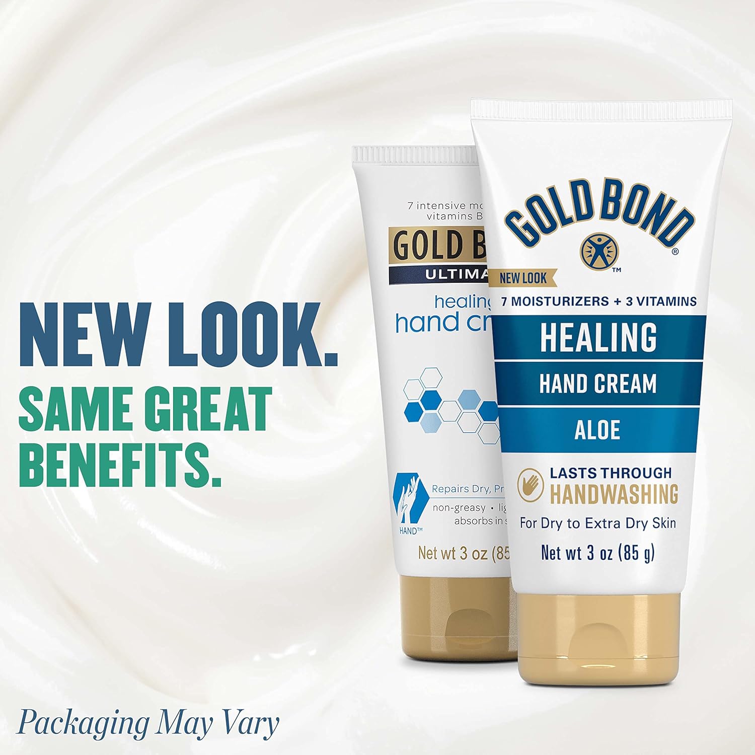 Gold Bond Healing Hand Cream – Nightly Self-Care Ritual for Dry, Washed-Out Hands, 3 oz. Travel Tube