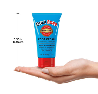 Gold Bond Therapeutic Foot Cream – Post-Shift Recovery for Nurses and Retail Workers, Pack of 3
