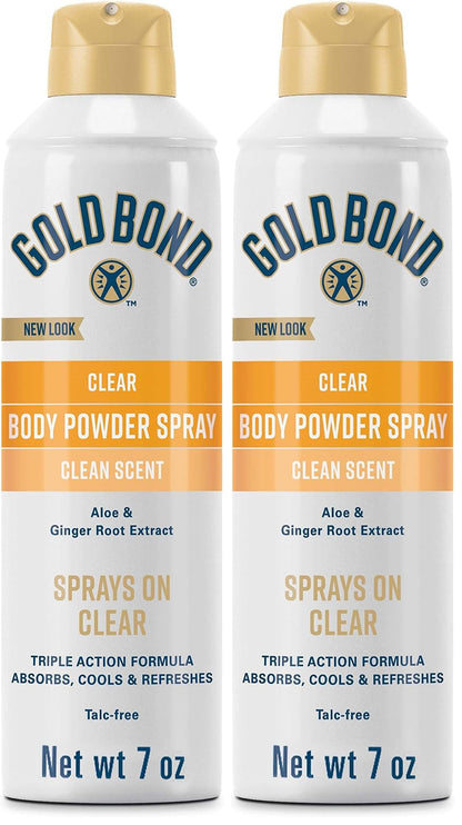 Gold Bond Triple Action Body Spray – Quiet Layer-Friendly Deodorant for Fragrance-Sensitive Workspaces, Unscented Finish for Productivity
