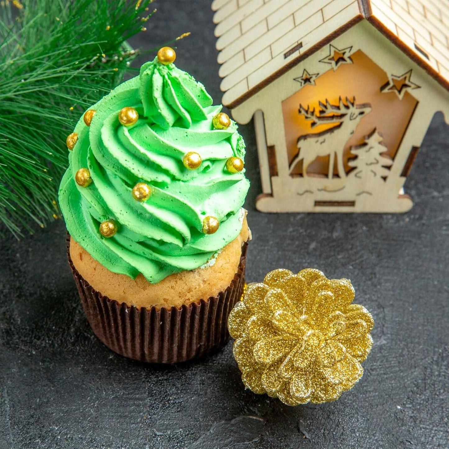Gold Sprinkles for Cake Decorating – Elegant Birthday Gift for Her, Pearl Sprinkle Set for Home Bakers