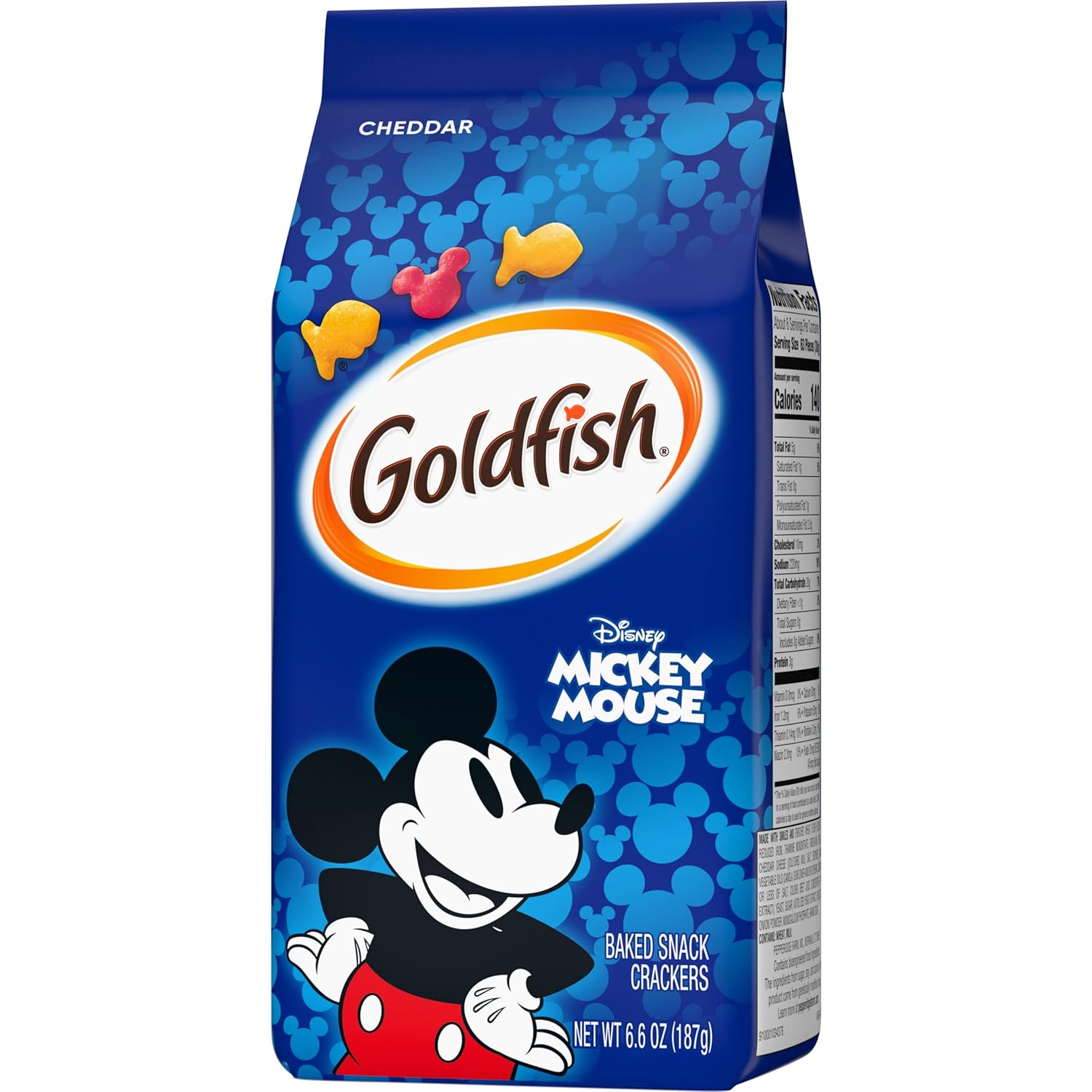 Goldfish Disney Mickey Mouse Cheddar Crackers Disney Themed Gift Basket Snack, 6.6 oz Pepperidge Farm