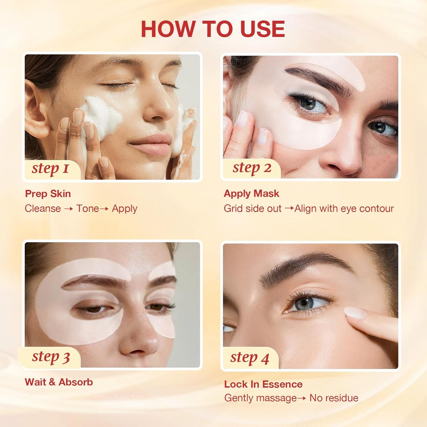 GONIM Under Eye Patches – Travel Skincare Essential for Jet Lag Puffiness, 360° E-Shaped Cooling Eye Mask Carry-On